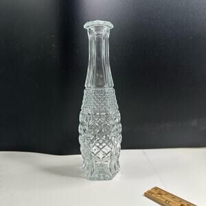 Vintage Wexford by Anchor Hocking Bud Vase 9" Pressed Glass